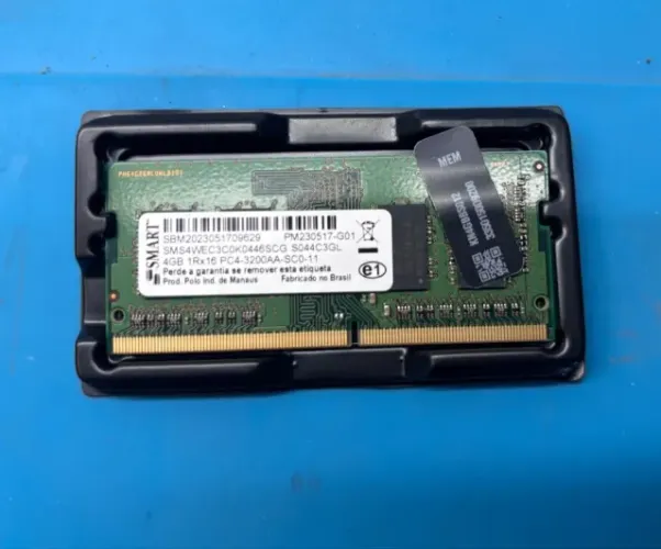 Memória RAM DDR4 4GB SODIMM para notebooks
