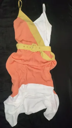 Vestido bicolor da Garnus