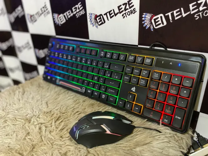 Kit game - teclado e mouse com fio 