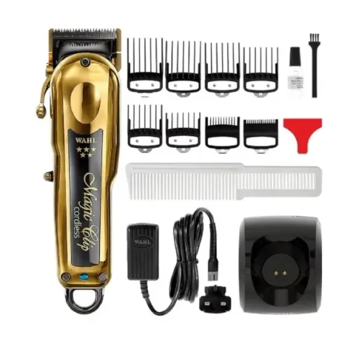 Máquina De Corte Profissional Wahl Magic Clip Cordless Gold Nova na Caixa
