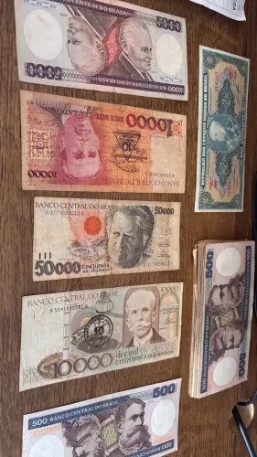 Notas antigas para colecionador