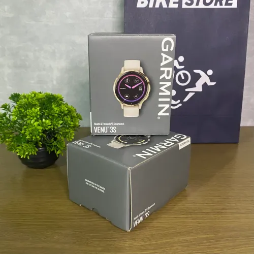 Relógio Garmin Venu 3s Marfim e Bege Novo Lacrado
