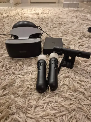 PlayStation VR (PSVR) Completo + 2 Move Controllers + 2 Jogos