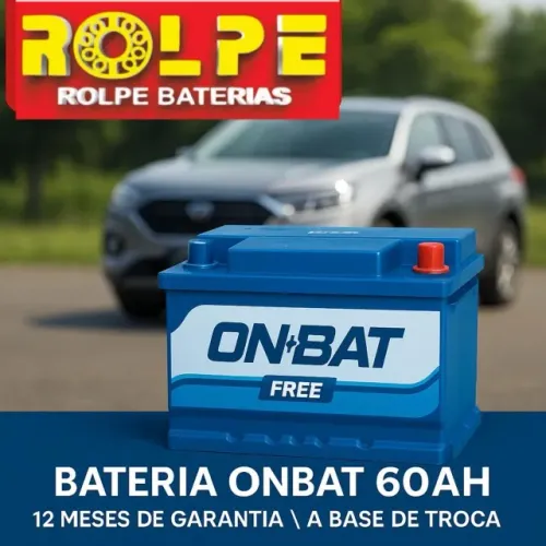Bateria: 60 AMPERES \Onbat \ Pagamento a vista na troca da Sucata