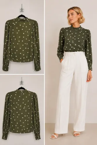 Camisa Verde Poá P
