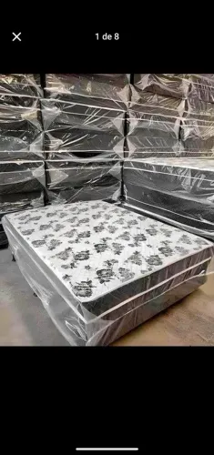 Camas box com colchão, novas direto da fábrica, frete grátis