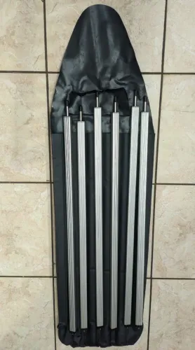 Rack Bagageiro Parati Quadrada Ano 1986 a 1995 - kit cor prata