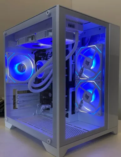 Pc Gamer Branco Ryzen 7 5700g 16GB ram nvme 500gb- Loja física