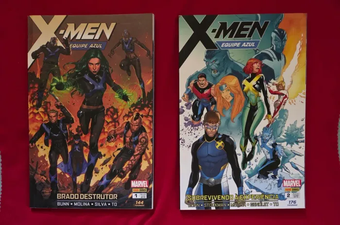 X-men Equipe Azul dois volumes