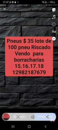 Pneus usado para borracheiro r$ 35 cada pneu Riscado lote com 100 Pneus