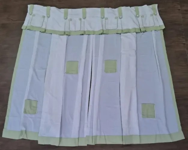 Cortina infantil de tecido + bandana