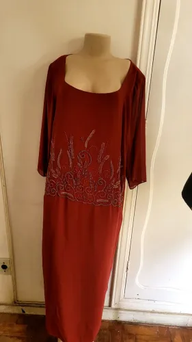Vestido de festas 52 vinho