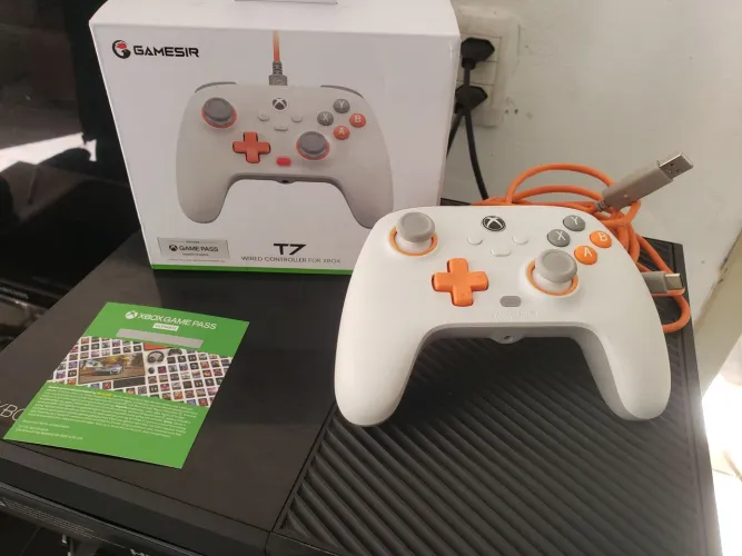 Xbox one fat + controle importado + gamepass ultimate 1 mes + fonte