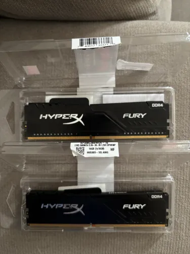 Memória RAM Hyperex Kingston 2400mhz ddr4 16gb (8gb x 2)