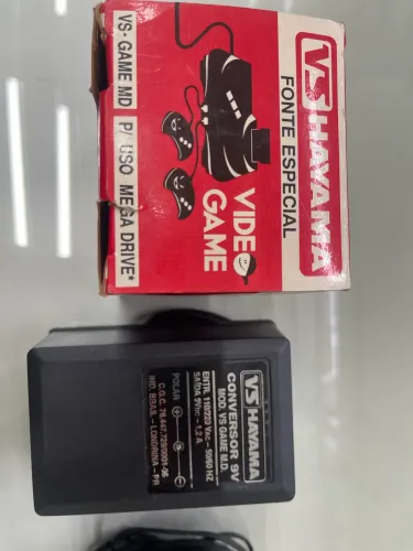 Fonte carregador Mega Driver 1 E 2, Sega cd, Genises 16 Bits