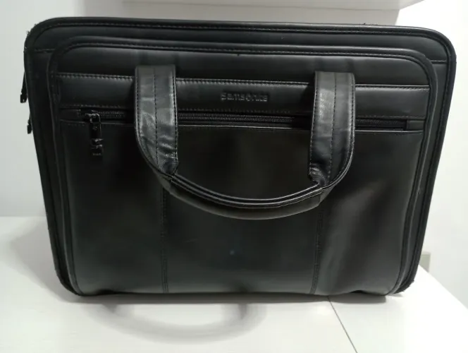 Maleta de Couro Sansonite Expansível preto 