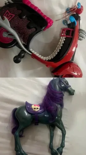 Brinquedos Monster High - Moto e Cavalo Pesadelo
