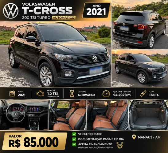 Volkswagen T-Cross 1.0 TSI Flex 12V 5P Aut. 2020
