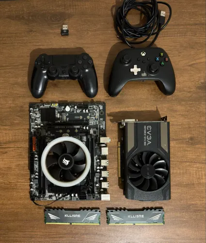 KIT xeon 2620 v3- 16gb DDR4 - GTX 950 2gb - Controle PS4 sem fio - Controle Xbox com fio