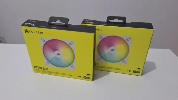 Fans Corsair AR120 RGB Com 2 unidades PWM 120mm 12cm Compativel com iCUE