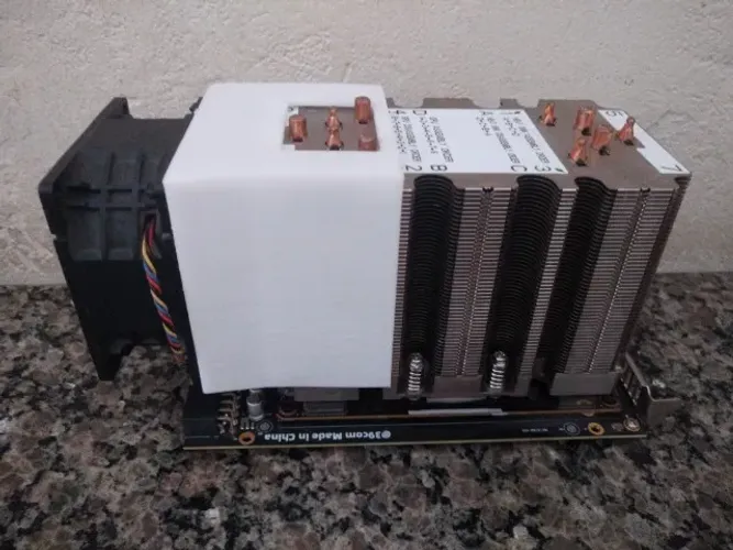 Placa de vídeo Tesla V100 SMX2 16GB HBM2 COM ADAPTADOR PCIE E DISSIPADOR TOWER 11CM