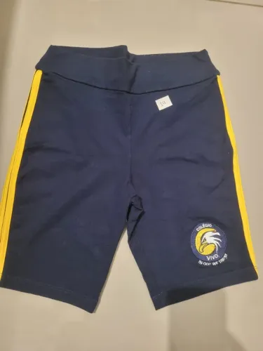 uniformes colégio vivo- kit 2 bermudas cotton tamanho 14