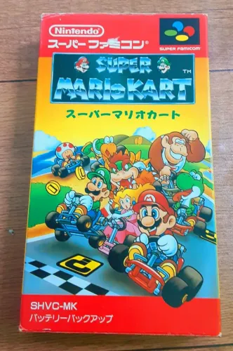 Mario Kart Super Nintendo Japones original com caixa, berço e manual