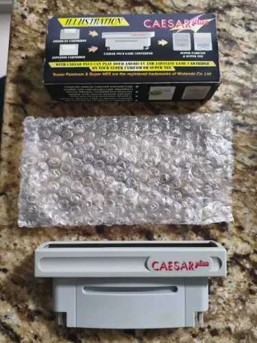 Super Nintendo adaptador Sfamicom com caixa