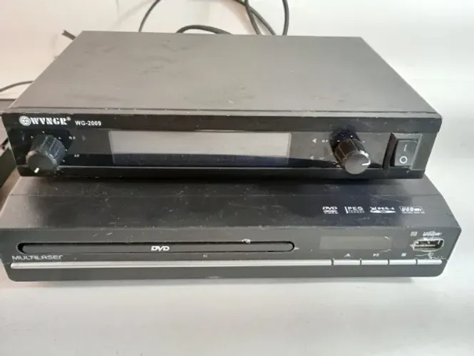 Lote Sucata Eletrônica / Peças (DVD Multilaser + Receptor WVNGR + Testador RJ45 NS-468 + P