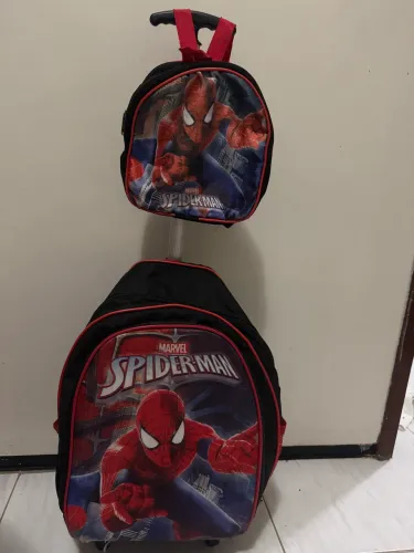 Kit escolar infantil mochila + lancheira 