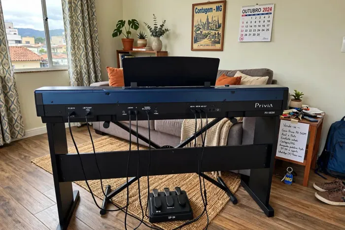 A venda piano privia 560 m da Casio