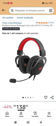 Headset Gamer RedDragon Zeus