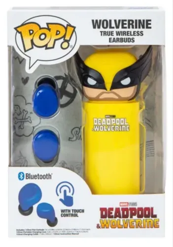 Fone de ouvido earbuds Wolverine marvel funko pop volverine