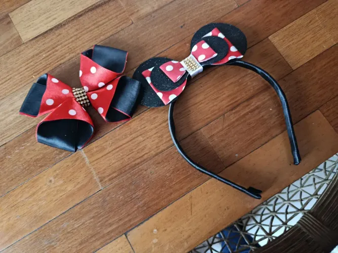 Vestido da Minnie pra sua princesa