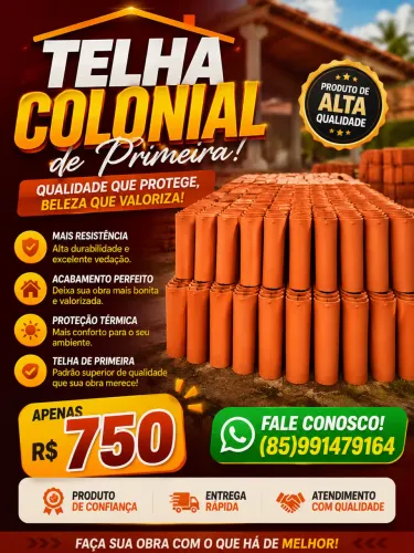 Telha colonial de primeira