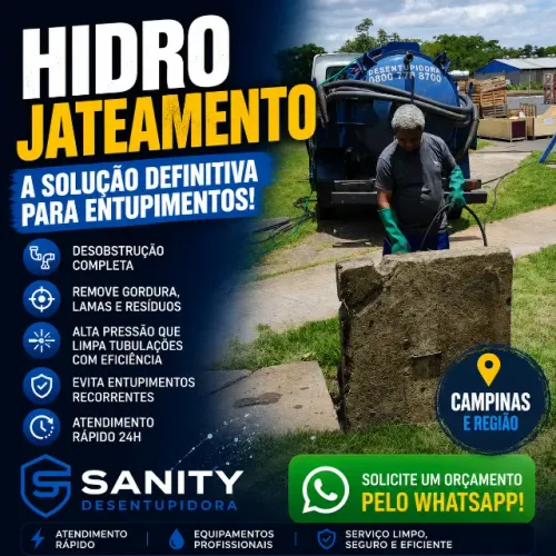 Hidrojateamento em Campinas | Limpeza Profissional de Tubulações