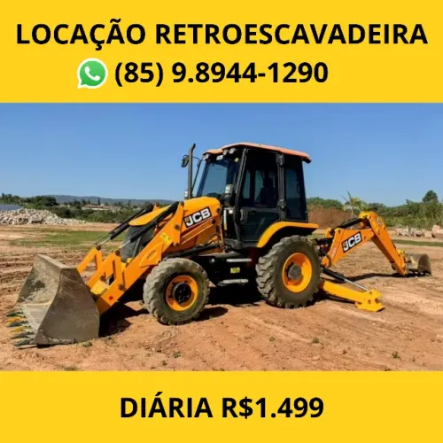 Retroescavadeira Diária Aluguel