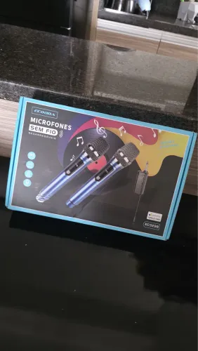 Kit karaoke com caixa de som inclusa
