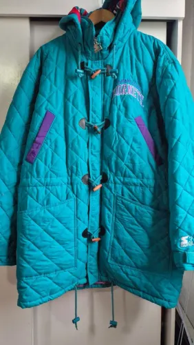 Jaqueta Vintage Starter Charlotte Hornets NBA anos 90 oficial, raridade , impecável