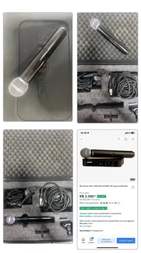 Microfone Shure Blx24br/beta58