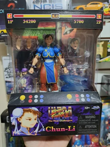 Action Figure Boneco Chun-Li Street Fighter II Ultra 18 Cm Articulado Jada Toys Lacrado