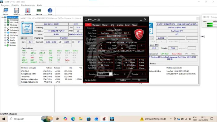 Processador Intel Core i5-3360M (Notebook / 3ª Geração)