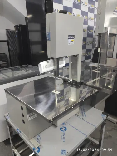 Bh Serra fita de bancada inox para carne 