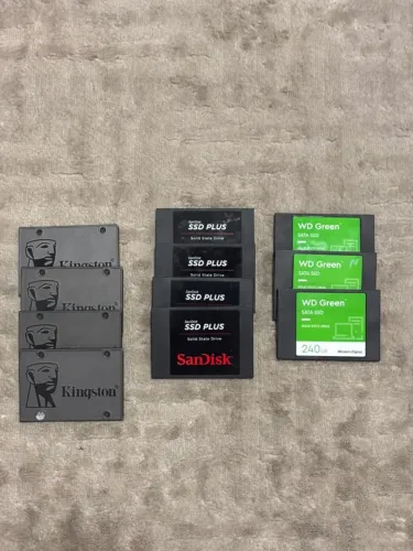 SSD 240GB - KINGSTON | WD GREEN | SANDISK - INFORMAÇOES NA DESCRIÇÃO