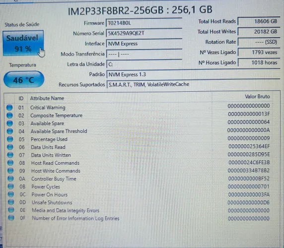 SSD Adata 256GB M.2 NVMe