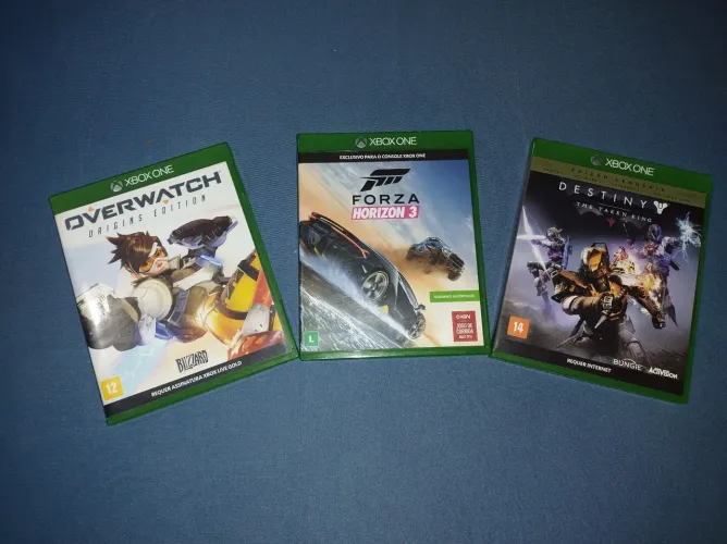 Jogos de Xbox one - forza Horizon 3, destiny the tanken king, overwatch 