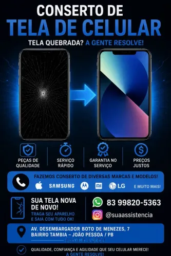 Conserto de tela de celular