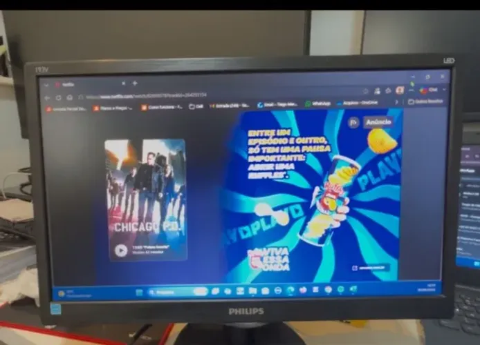 Vendo Monitor Philips 18,5 pol - Modelo 193V5LSB2/57