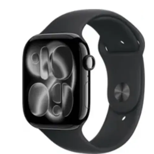 Apple Watch S11 (GPS) Caixa Alumínio Jet Black 46MM Sport Band Black M/L 
