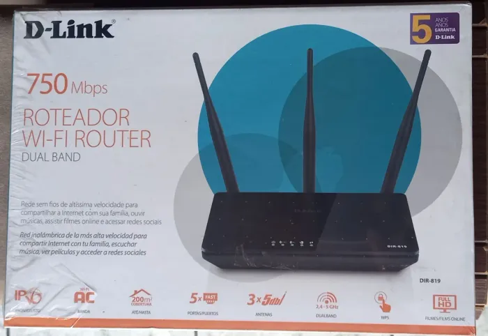 Roteador D-Link DIR-819 750Mbps